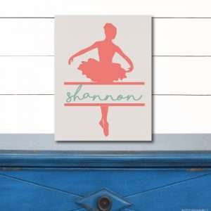 6000 Ballerina Split with Name (Script)