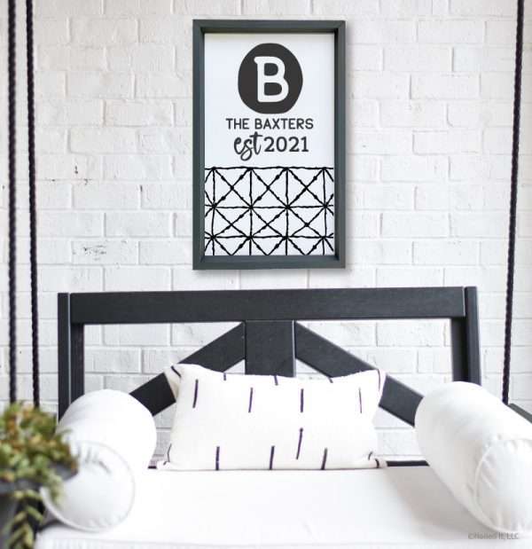 R4595 Modern Boho Name Established