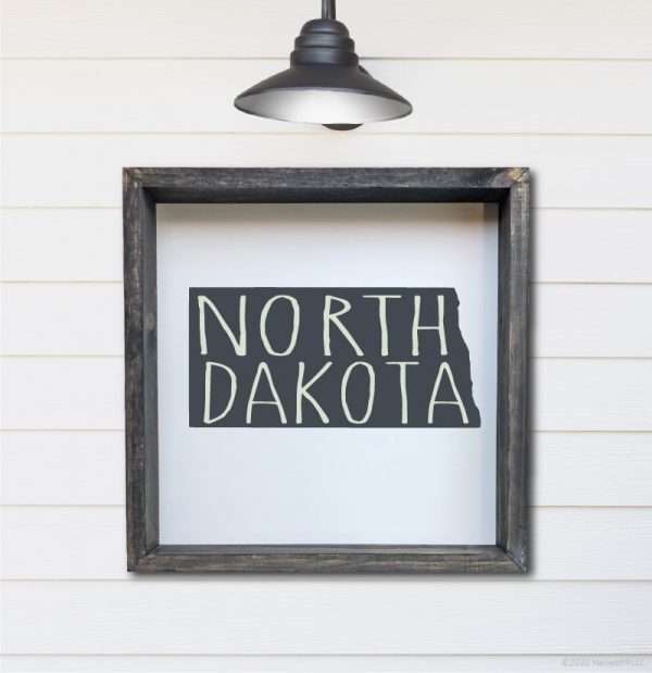 8331 North Dakota State w/ Words