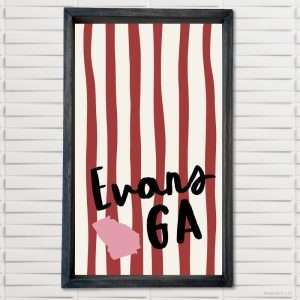 3098 Evans, GA City Stripes