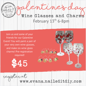 Galentine's Day Event | Wine Glass & Charm Making