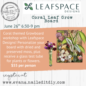 Leafspace Designs at Nailed It DIY Evans | Coral Reef Themed Growboard